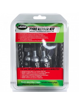Slime emergency tire repair kit for tubeless tires